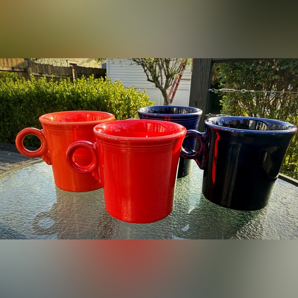 Fiestaware Coffee Cups (4)
